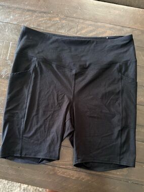 Maurices 8” Black Performance Bike Shorts